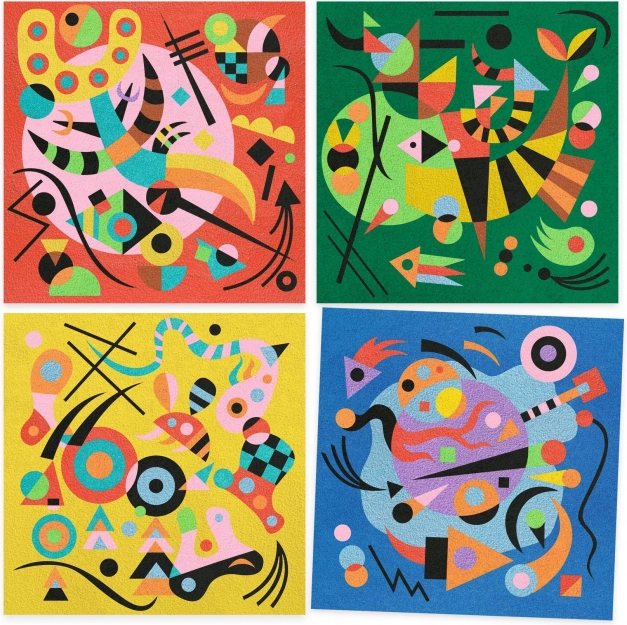 Kreatív készlet Wassily Kandinsky ihletésében