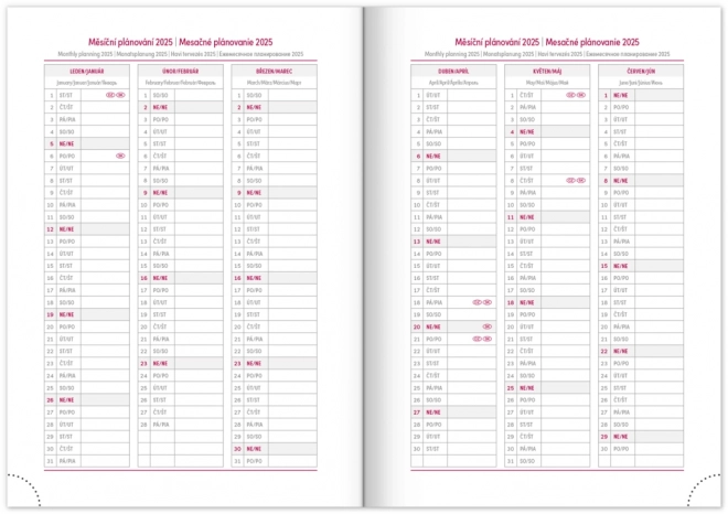 Notique napi Planner Aprint Top 2025 - fekete