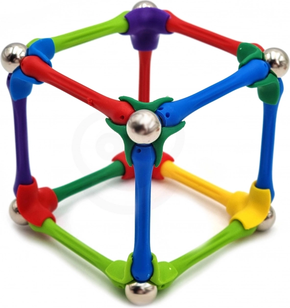 Mágneses építőelemek Woopie Kreatív puzzle 180 db