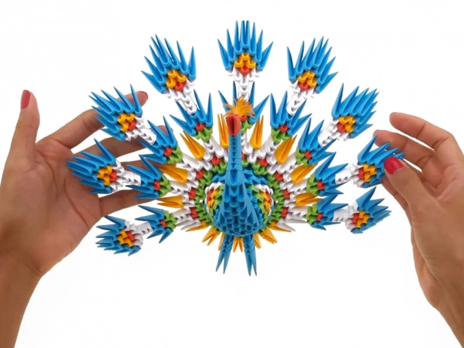 3D Origami kreatív készlet - Páva