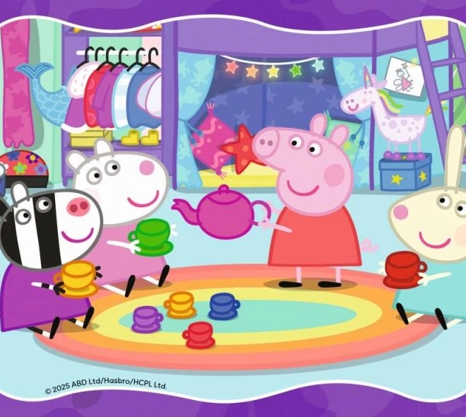 Puzzle 4 az 1-ben Peppa Malac