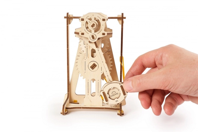 Ugears 3D fa mechanikus puzzle STEM tanulási inga