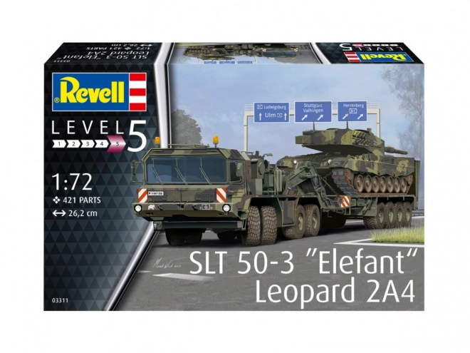Plastik model SLT 50-3 Elefant és Leopard 2A4