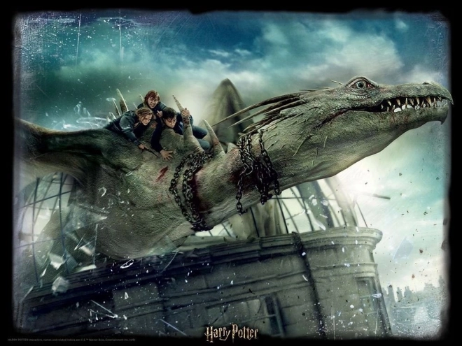 Harry Potter Gringotts Bank szökés 3D puzzle XL