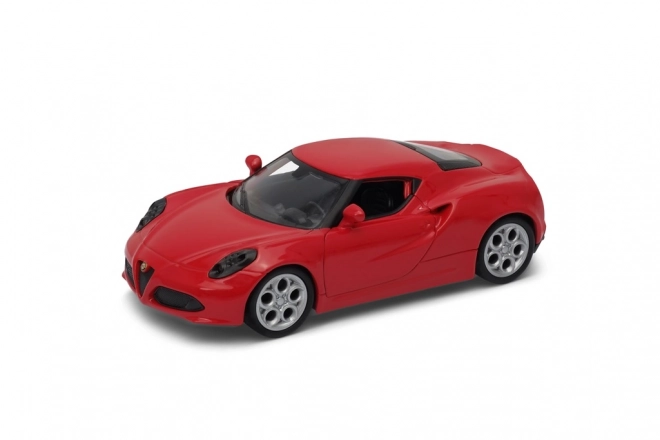 Welly Alfa Romeo 4C modellautó fehér színben