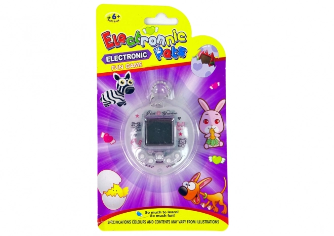 Elektronikus Tamagotchi háziállat fehér