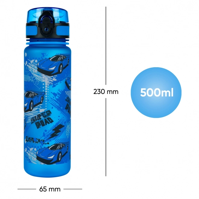 Tritán ivópalack autós mintával, 500 ml