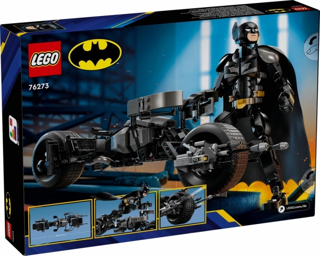 Batman és Bat-Pod motorkerékpár összerakható figura