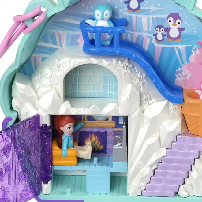Polly Pocket Kompakt Jégkunyhó Pingvinekkel