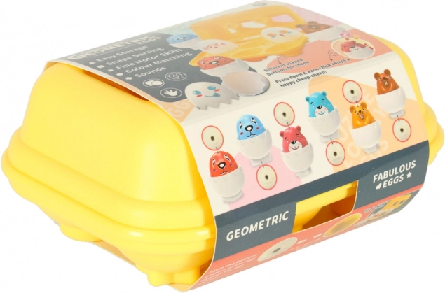 Oktatási kirakó Formák osztályozása Montessori állatok neve - 6 db
