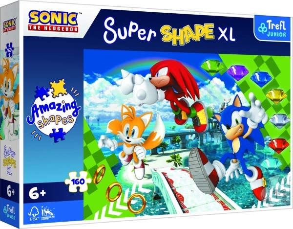 TREFL Puzzle Super Shape XL Elégedett Sonic 160 darabos