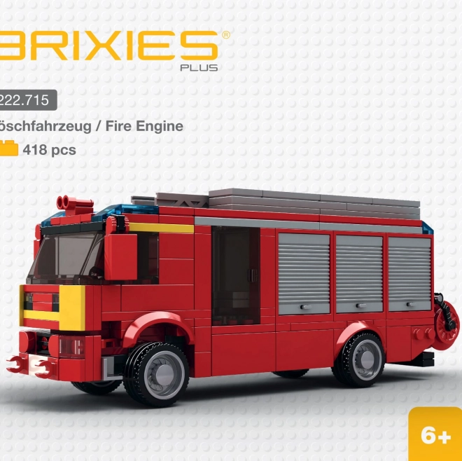 Brixies Plus Tűzoltóautó építőkészlet
