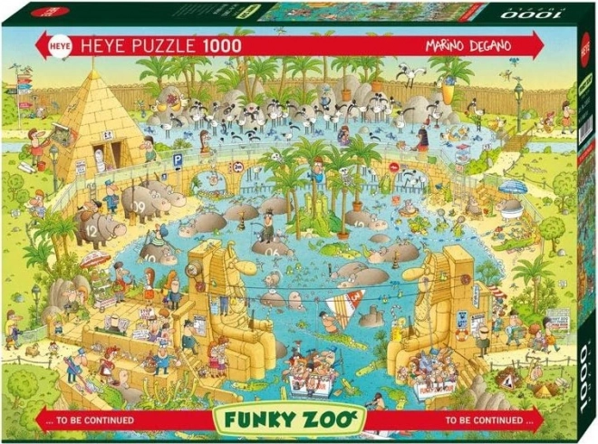 Heye puzzle őrült ZOO: Nílusi kiállítás 1000 darabos