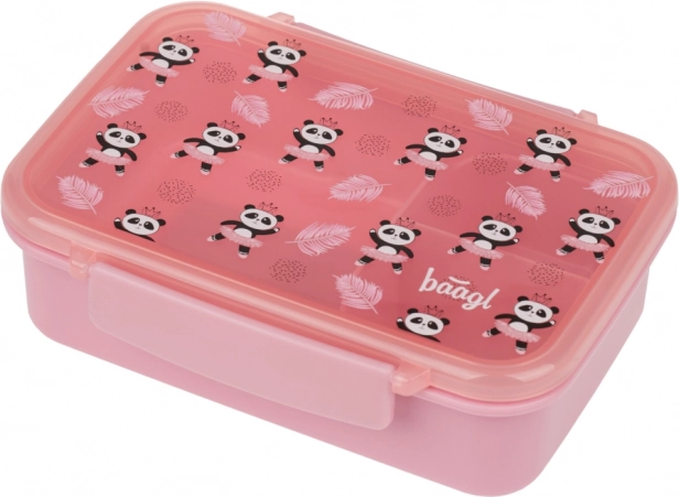 Baagl uzsonnás doboz rekeszekkel Panda