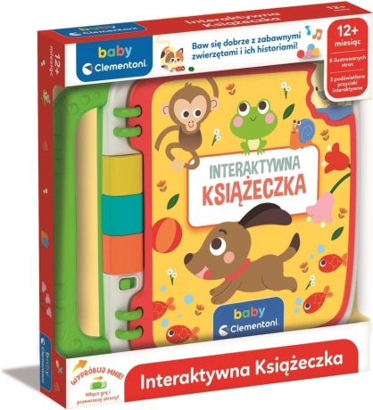Baby Clementoni interaktív könyvecske 12 hónapos kortól