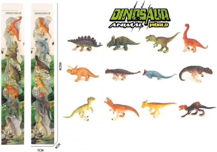 6 Műanyag Dinoszaurusz Készlet Blisterben