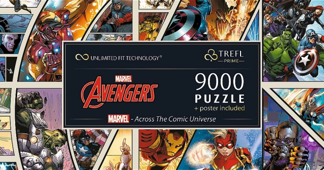 trefl puzzle marvel avengers: az univerzum hősei 9000 darabos