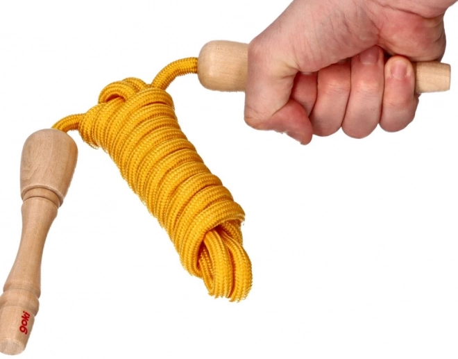 Goki ugrálókötél fa fogantyúkkal 240 cm