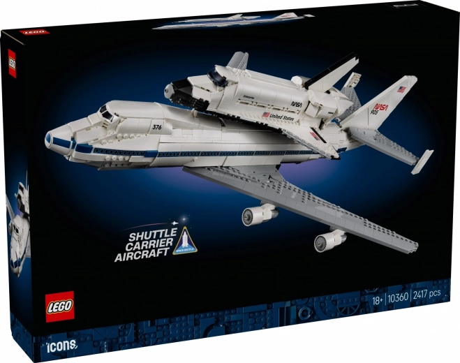 LEGO Icons NASA Shuttle Carrier – Boeing 747 az Enterprise űrrepülőgéppel