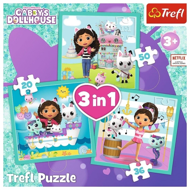 Gabby kiscicás ház aktivitás puzzle