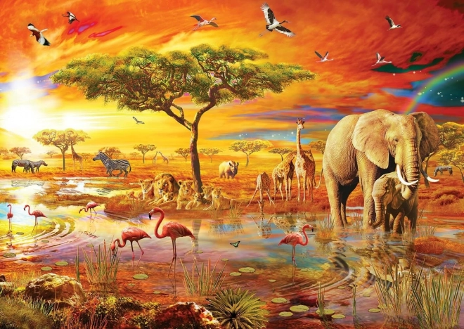 Afrikai Szafari Puzzle 3000 darabos