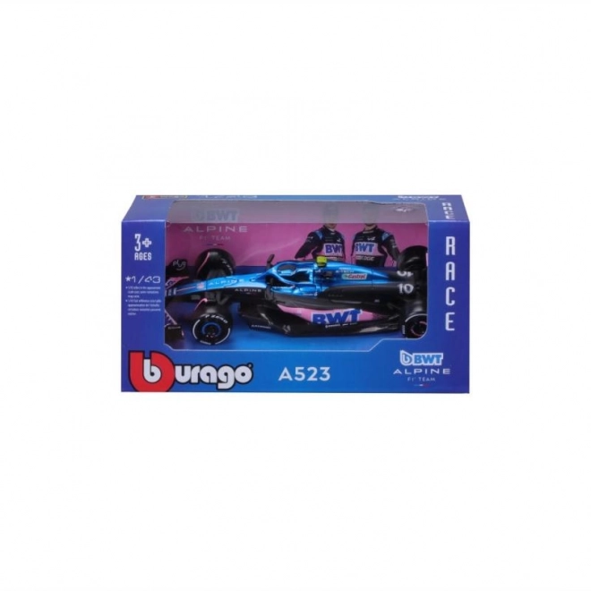 Bburago 1:43 versenyautó - alpesi f1 csapat A523 (2023) Pierre Gasly modell