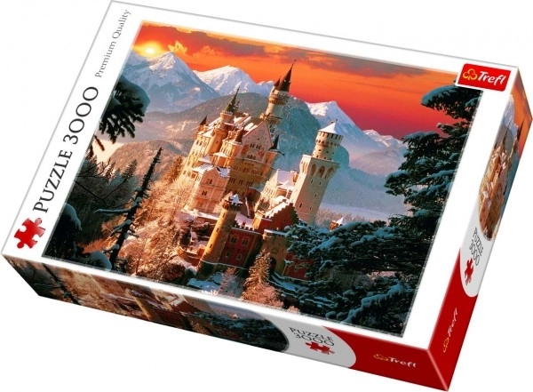 Trefl Puzzle 3000 darabos - Téli Neuschwanstein Kastély, Németország