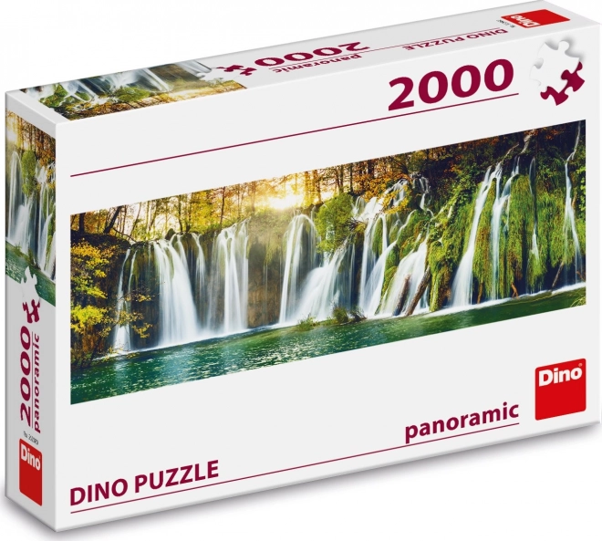 Dino 2000 darabos panoráma puzzle - Plitvicei vízesés