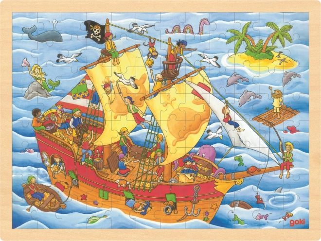 Pirati 96 darabos fa puzzle - Goki