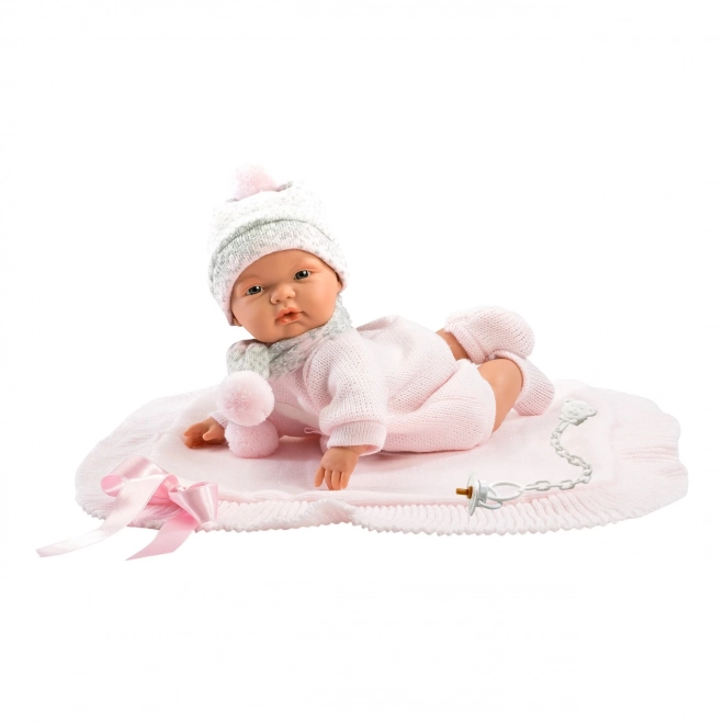 Joelle - Élethű baba hanggal és puha textil testtel - 38 cm