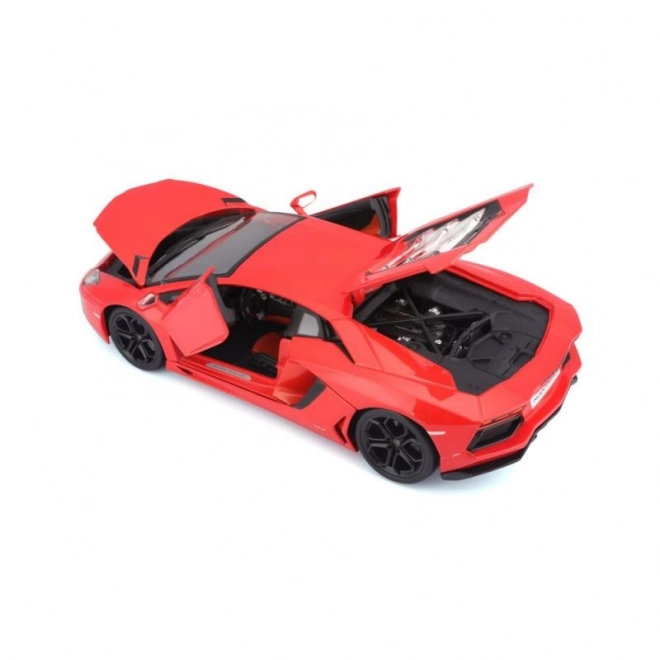 Bburago Lamborghini Aventador LP700-4 fém autó 1:18 méretarányban, narancssárga