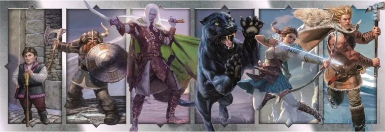 Panorámaképes puzzle CLEMENTONI DUNGEONS & DRAGONS 1000 darab