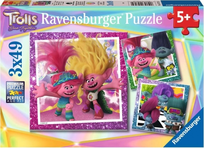 Trollok 3 puzzle szett 3x49 darabos - Ravensburger