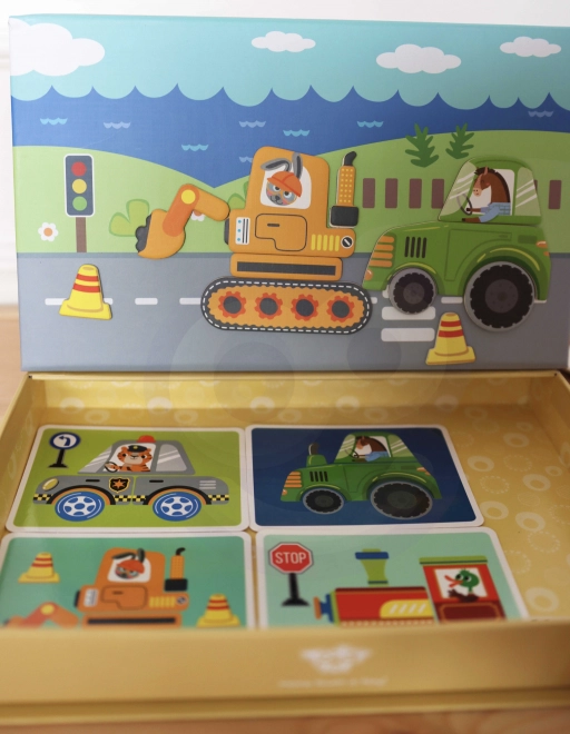 Tooky Toy Mágneses Montessori Szekrény 80 Darabbal