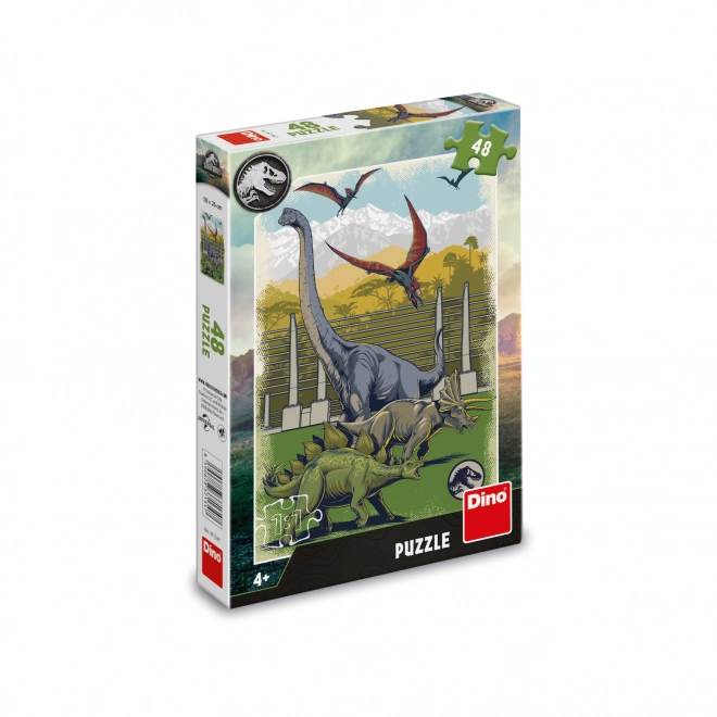 Dino puzzle Jura világ 48 darabos