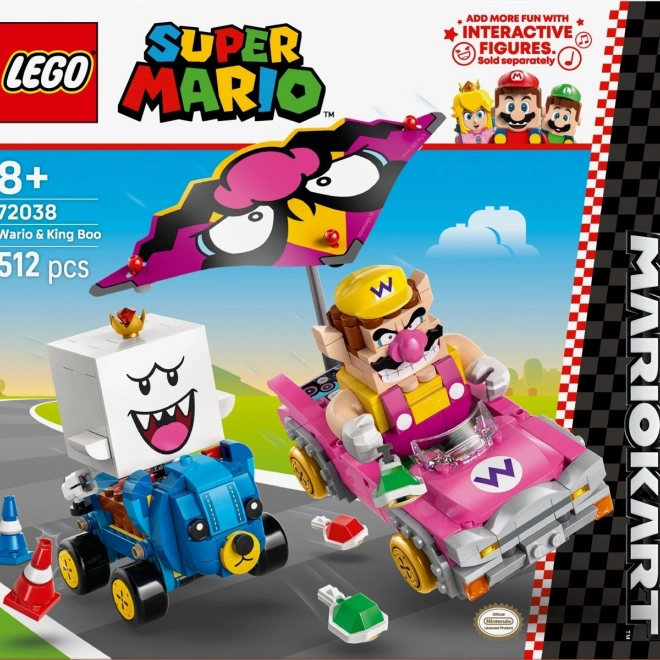 LEGO Super Mario Mario Kart - Wario és King Boo építőjáték