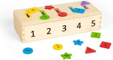 Bigjigs Toys színek, formák és számok rendezése