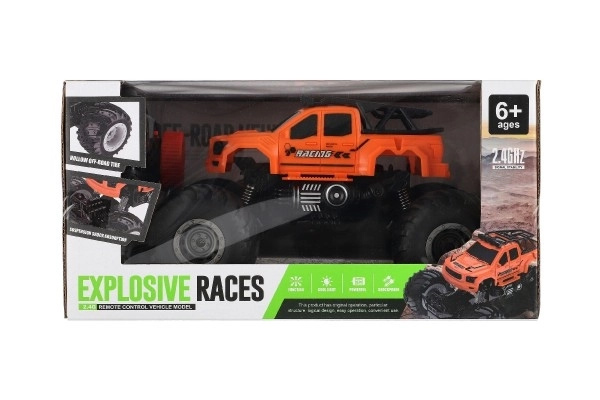 Auto RC terepjáró off-road narancssárga távirányítós