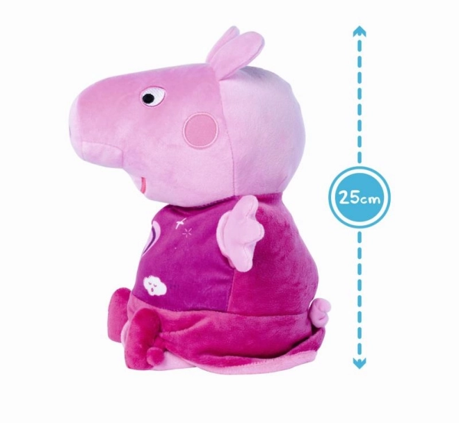 Peppa malac 2 az 1-ben plüss altató, zenélő + világító, rózsaszín, 25 cm