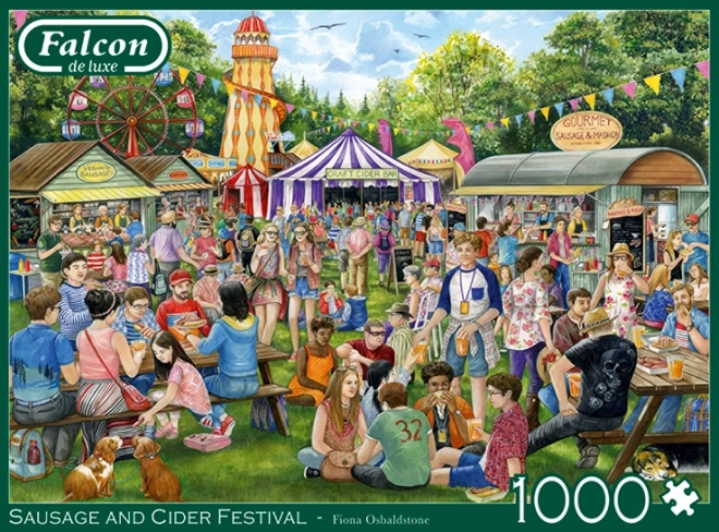 Falcon puzzle kolbász és cider ünnep 1000 darabos