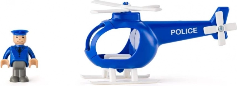 Rendőrségi helikopter leszállóhellyel