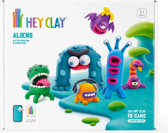 hey clay aliens – kreatív gyurmakészlet gyerekeknek