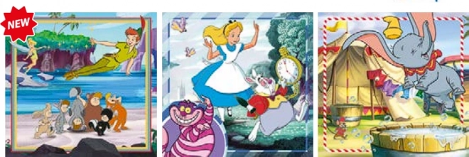 Disney klasszikus II Clementoni puzzle 3x48 darabos készlet