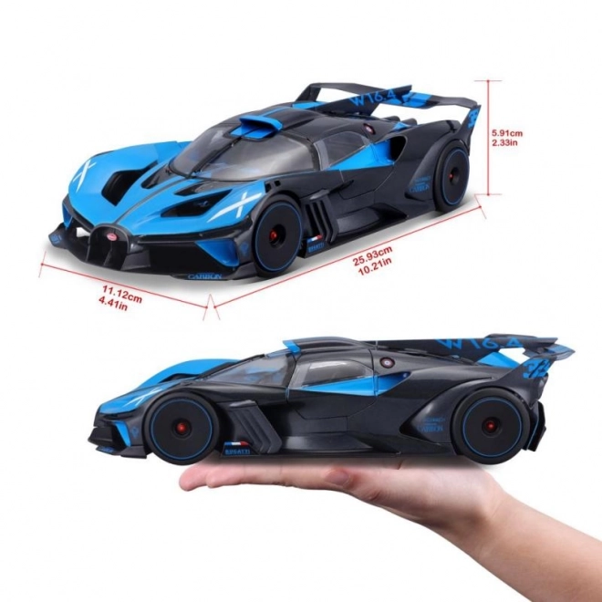 Bburago 1:18 Bugatti Bolide kék/fekete autómodell