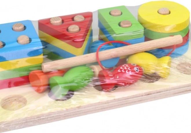 Fa gyermek puzzle halakkal