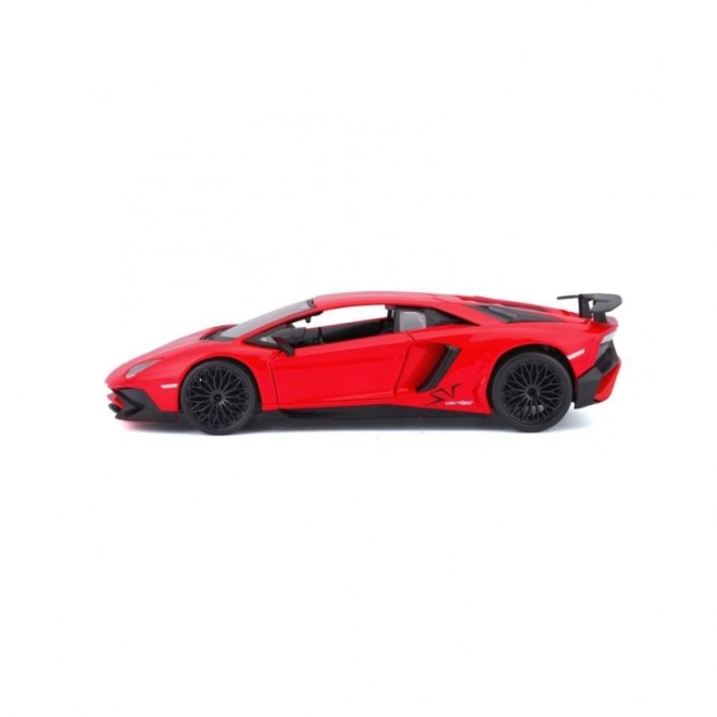 Bburago 1:24 Lamborghini Aventador LP 750-4 SV piros modellautó