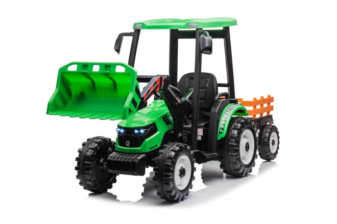 MEGA Traktor D68 zöld utánfutóval