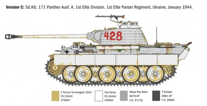 sd.kfz.171 panther ausf. a műanyag modell 1/35