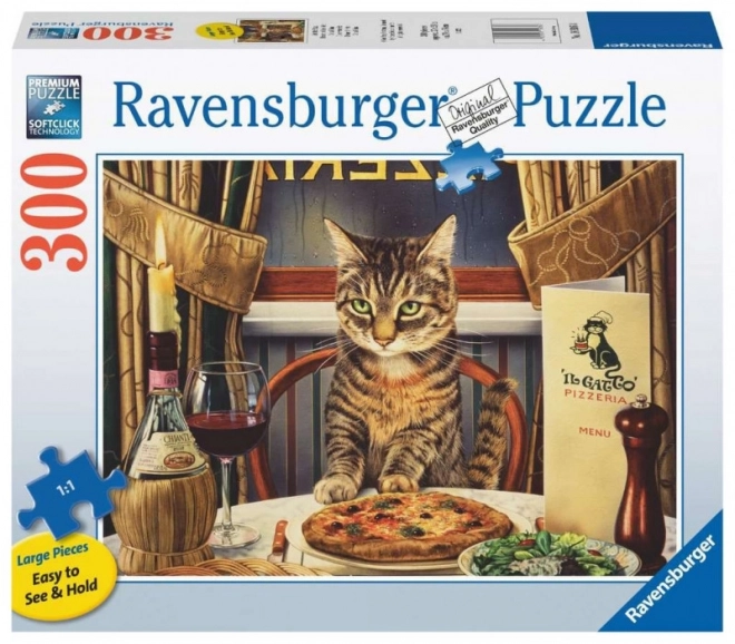 Ravensburger Puzzle Egyedüli vacsora extra nagy darabokkal 300 darab