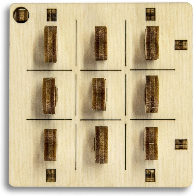 Fa 3D puzzle táska Tic Tac Toe variáns 1